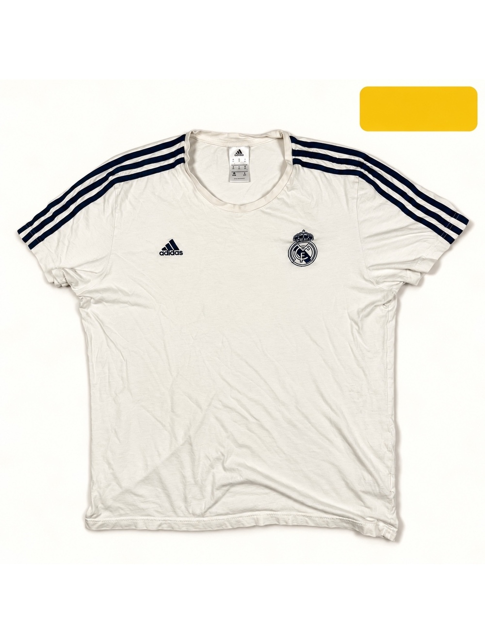 Adidas Real Madrid Three-Stripe T-Shirt Size XL